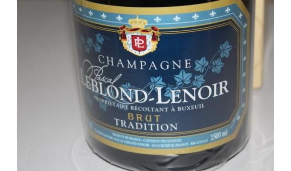 2 flessen à 1,5l champagne Leblond-Lenoir, Tradition